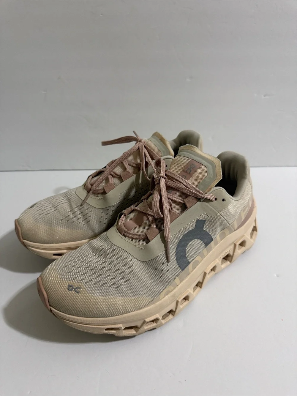 CloudMonster Women's Running Shoes in Sand and Blush